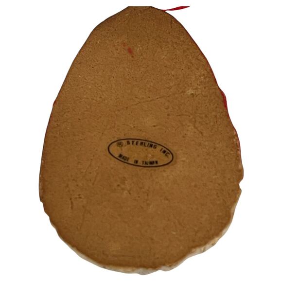 Set Of 2 Vintage Santa Claus Face Christmas Ornaments by Sterling Inc. Taiwan - Picture 4 of 6